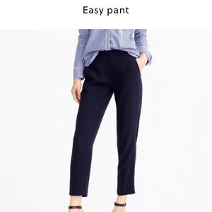 JCrew Black Easy Pants size 6